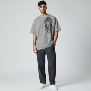 Leopard Face Round Neck Tee