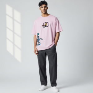 Basketball Hoop Oversized Tee