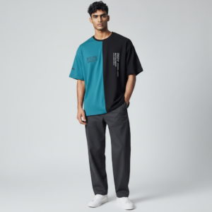 Dual Tone Oversized Tee