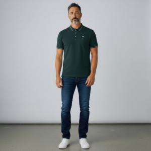 Dark Green Logo Polo Tee